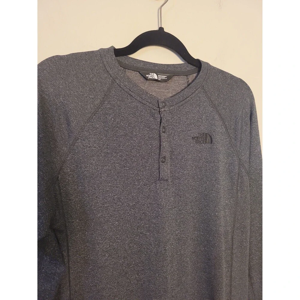 The North Face Polartec Mens Base Layer Long Sleeve Henley Tee Sz S
